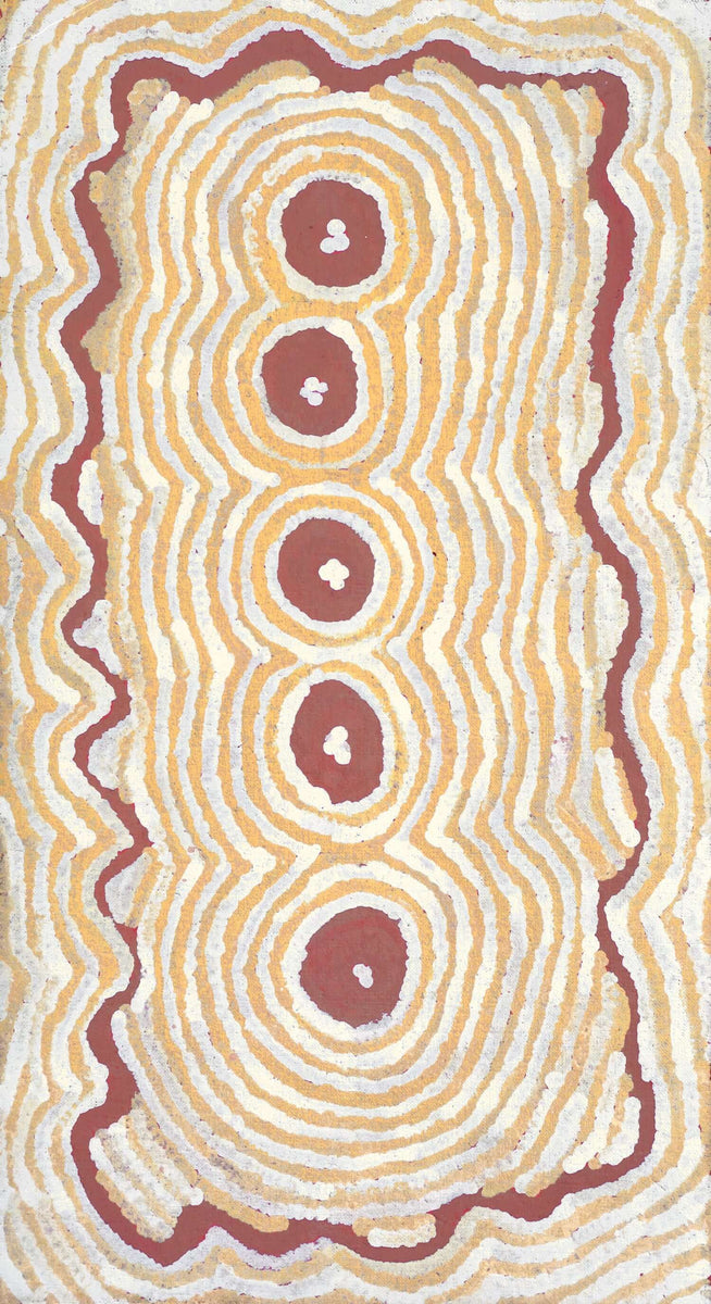 Aboriginal Art by Alice Nampitjinpa Dixon, Untitled, 76x40cm - ART ARK®