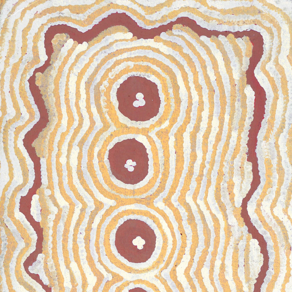 Aboriginal Artwork by Alice Nampitjinpa Dixon, Untitled, 76x40cm