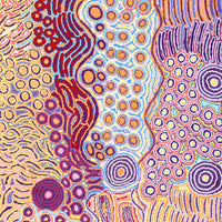 Aboriginal Artwork by Alice Nampijinpa Michaels, Lappi Lappi Jukurrpa, 152x91cm