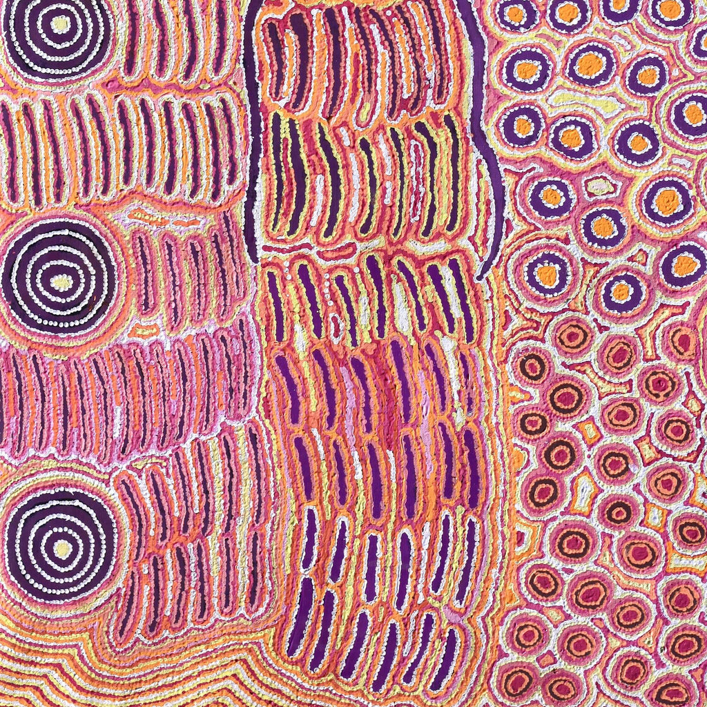 Aboriginal Artwork by Alice Nampijinpa Michaels, Lappi Lappi Jukurrpa, 182x122cm
