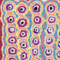 Aboriginal Artwork by Alice Nampijinpa Michaels, Lappi Lappi Jukurrpa, 30x30cm