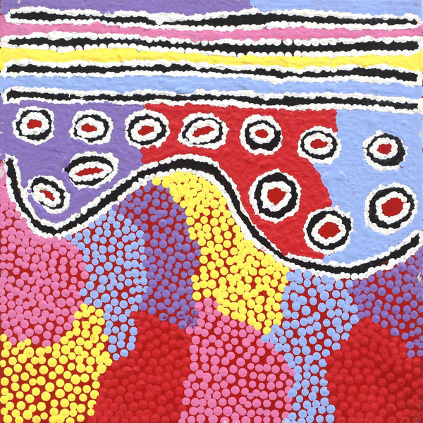 Alice Nampijinpa Michaels - Aboriginal Art | 30x30cm | 1823 | Art Ark