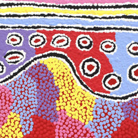 Aboriginal Artwork by Alice Nampijinpa Michaels, Lappi Lappi Jukurrpa, 30x30cm