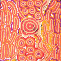 Aboriginal Artwork by Alice Nampijinpa Michaels, Lappi Lappi Jukurrpa, 30x30cm