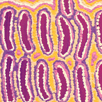 Aboriginal Artwork by Alice Nampijinpa Michaels, Lappi Lappi Jukurrpa, 30x30cm