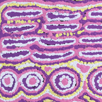 Aboriginal Artwork by Alice Nampijinpa Michaels, Lappi Lappi Jukurrpa, 30x30cm