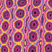 Aboriginal Artwork by Alice Nampijinpa Michaels, Lappi Lappi Jukurrpa, 30x30cm