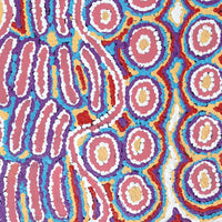 Aboriginal Artwork by Alice Nampijinpa Michaels, Lappi Lappi Jukurrpa, 61x46cm