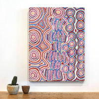 Aboriginal Artwork by Alice Nampijinpa Michaels, Lappi Lappi Jukurrpa, 61x46cm