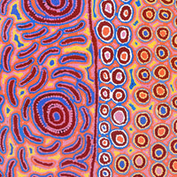 Aboriginal Artwork by Alice Nampijinpa Michaels, Lappi Lappi Jukurrpa, 91x76cm