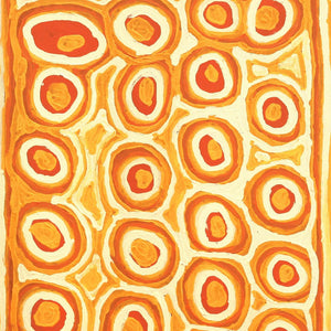 Aboriginal Artwork by Alice Nampitjinpa Dixon, Tjilkamala - Porcupine rockhole, 75x50cm - ART ARK®