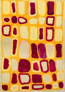 Aboriginal Art by Alice Nampitjinpa Dixon, Pura - Bush berries, 71x50cm - ART ARK®