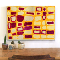 Aboriginal Artwork by Alice Nampitjinpa Dixon, Pura - Bush berries, 71x50cm
