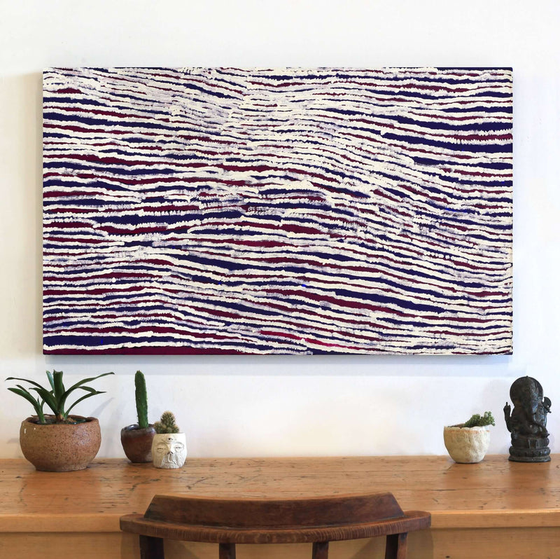 Aboriginal Artwork by Alice Nampitjinpa Dixon, Tali Tali - Sandhills, 100x61cm