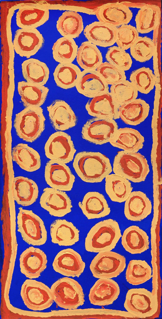 Aboriginal Artwork by Alice Nampitjinpa Dixon, Takupalangu, 80x40cm