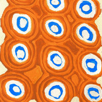 Aboriginal Artwork by Alice Nampitjinpa Dixon, Tjilkamala - Porcupine rockhole, 100x40cm