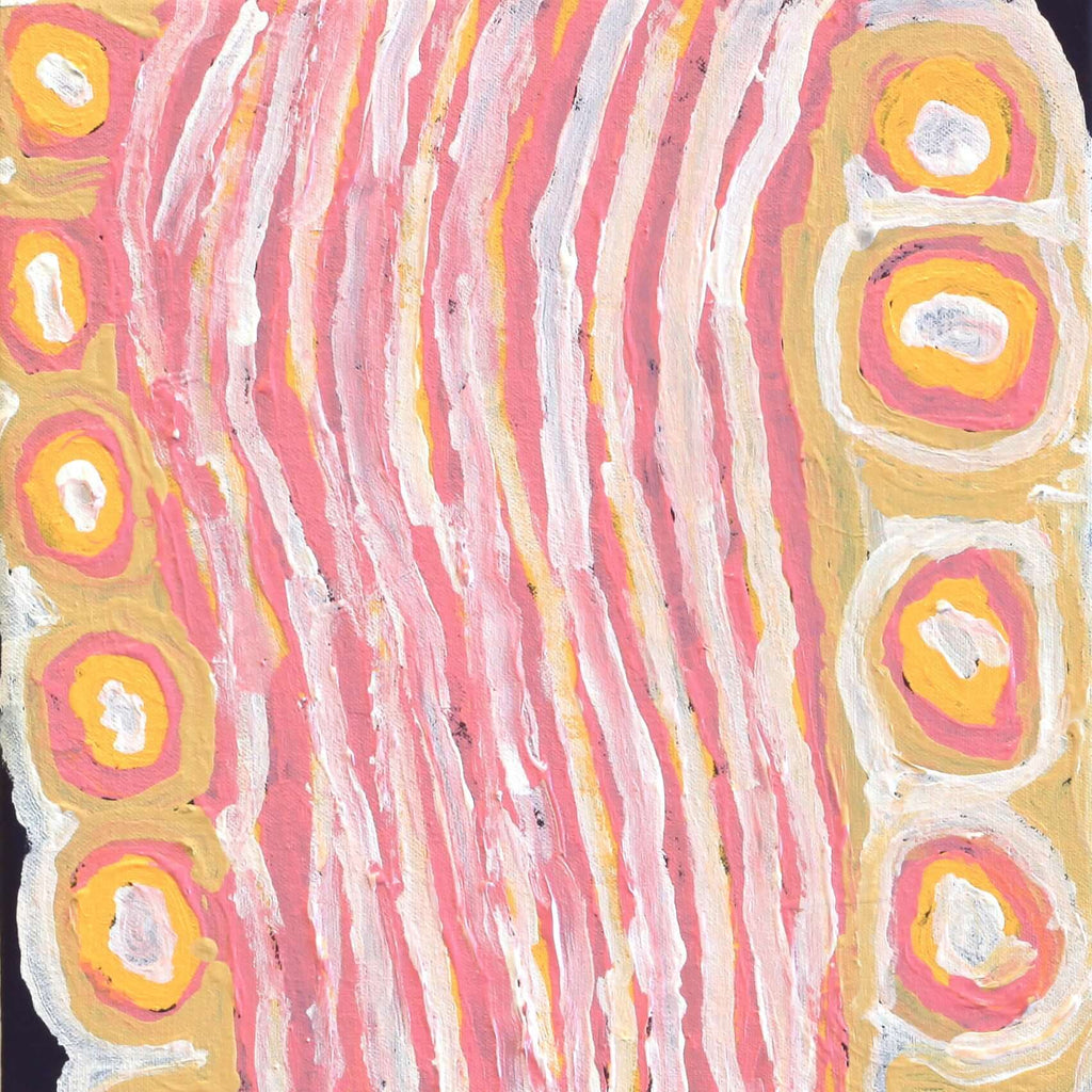 Aboriginal Artwork by Alice Nampitjinpa Dixon, Tali Tali - Sandhills, 60x30cm