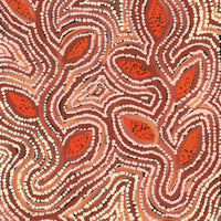 Aboriginal Artwork by Alicka Napanangka Brown, Yarla Jukurrpa (Bush Potato Dreaming), 122x30cm