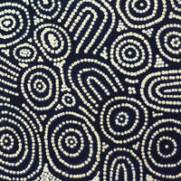 Aboriginal Art by Alicka Napanangka Brown, Yarla Jukurrpa (Bush Potato Dreaming), 46x46cm - ART ARK®