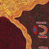 Aboriginal Artwork by Alison Watson, Irrunytju minyma, 61x61cm
