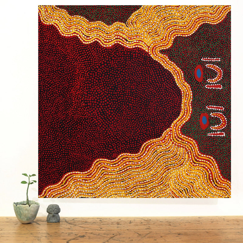 Aboriginal Artwork by Alison Watson, Irrunytju minyma, 61x61cm