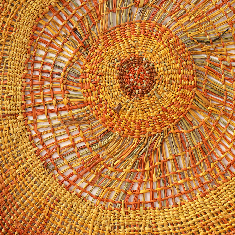 Aboriginal Artwork by Allison Cooper, Woven Mat, 140cm