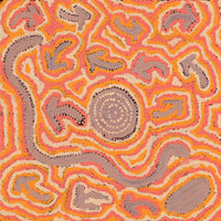 Aboriginal Artwork by Alma Nangala Robertson, Mina Mina Jukurrpa (Mina Mina Dreaming) - Ngalyipi, 30x30cm