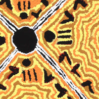 Aboriginal Artwork by Alma Nangala Robertson, Mina Mina Jukurrpa (Mina Mina Dreaming) - Ngalyipi, 30x30cm