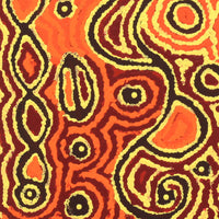 Aboriginal Artwork by Alma Nangala Robertson, Mina Mina Jukurrpa (Mina Mina Dreaming) - Ngalyipi, 30x30cm