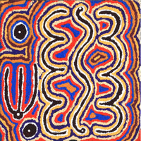 Aboriginal Artwork by Alma Nangala Robertson, Mina Mina Jukurrpa (Mina Mina Dreaming) - Ngalyipi, 30x30cm