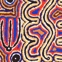Aboriginal Artwork by Alma Nangala Robertson, Mina Mina Jukurrpa (Mina Mina Dreaming) - Ngalyipi, 30x30cm