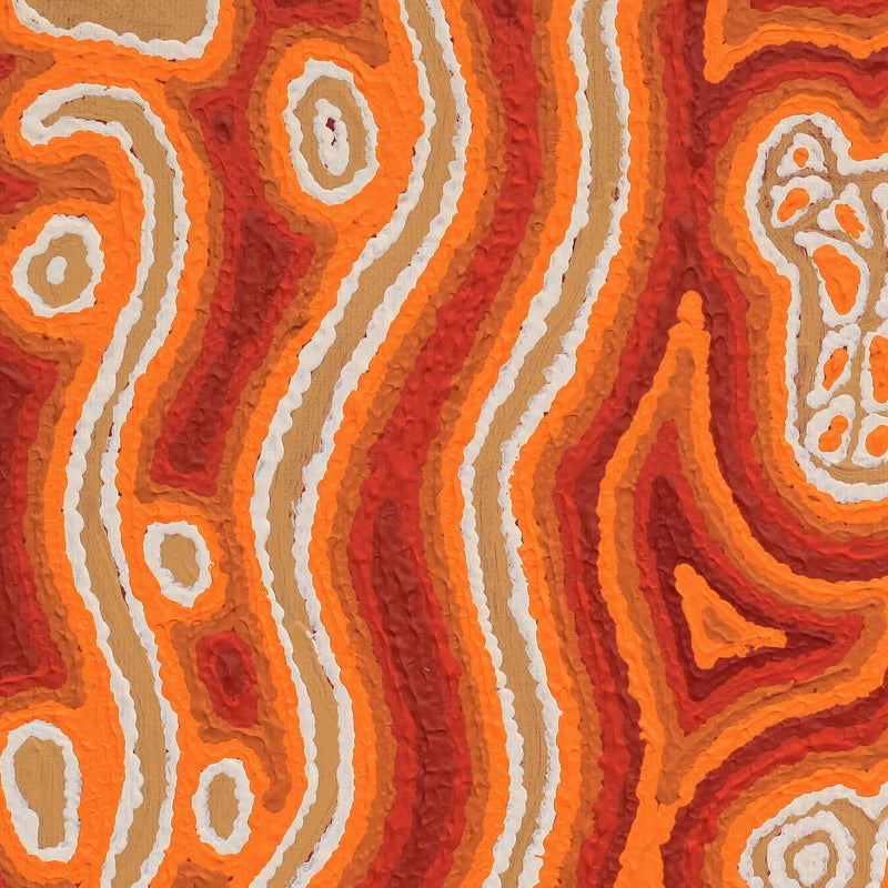 Aboriginal Artwork by Amanda Nakamarra Curtis, Lappi Lappi Dreaming, 30x30cm