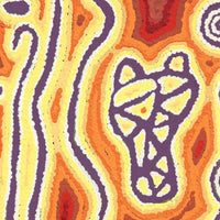 Aboriginal Artwork by Amanda Nakamarra Curtis, Lappi Lappi Dreaming, 30x30cm