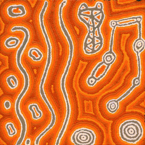 Aboriginal Artwork by Amanda Nakamarra Curtis, Lappi Lappi Dreaming, 30x30cm - ART ARK®