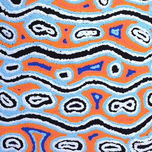 Aboriginal Artwork by Amanda Nakamarra Curtis, Lappi Lappi Dreaming, 61x30cm - ART ARK®