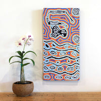 Aboriginal Artwork by Amanda Nakamarra Curtis, Lappi Lappi Dreaming, 61x30cm