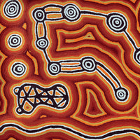 Aboriginal Artwork by Amanda Nakamarra Curtis, Lappi Lappi Dreaming, 76x61cm