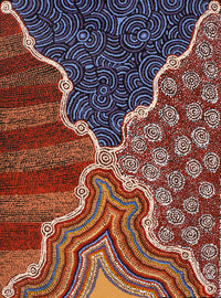 Aboriginal Artwork by Amari Tjalkuri, Watarru Tjukurpa, 100x74cm