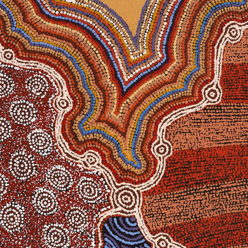 Aboriginal Artwork by Amari Tjalkuri, Watarru Tjukurpa, 100x74cm