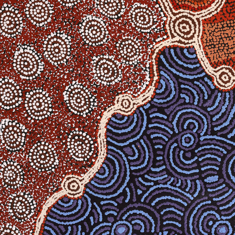 Aboriginal Artwork by Amari Tjalkuri, Watarru Tjukurpa, 100x74cm
