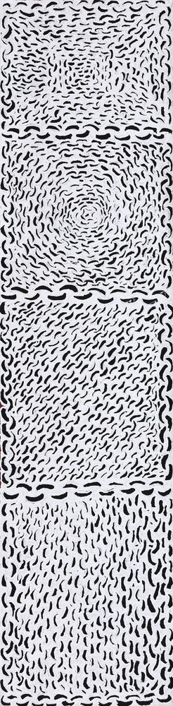 Aboriginal Artwork by Andrea Nungarrayi Wilson, Lukarrara Jukurrpa, 122x30cm