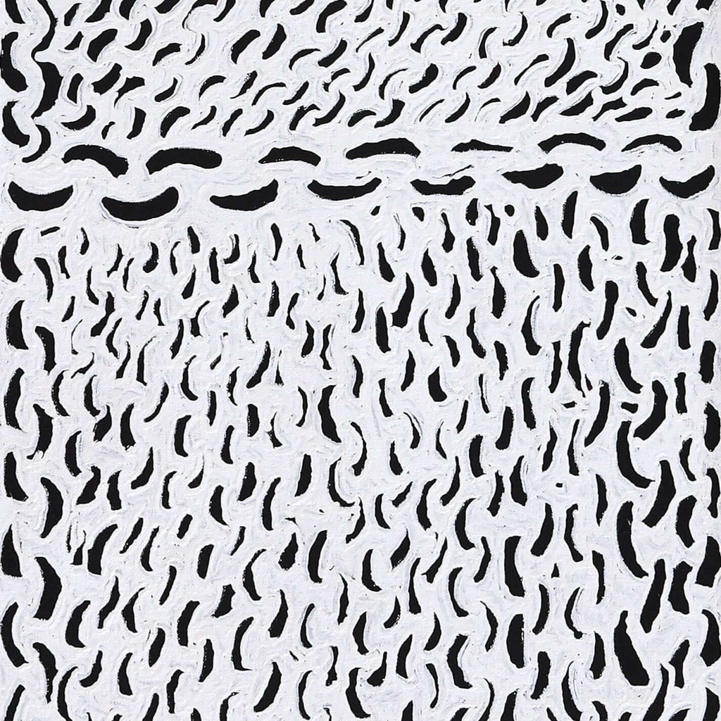 Aboriginal Artwork by Andrea Nungarrayi Wilson, Lukarrara Jukurrpa, 122x30cm