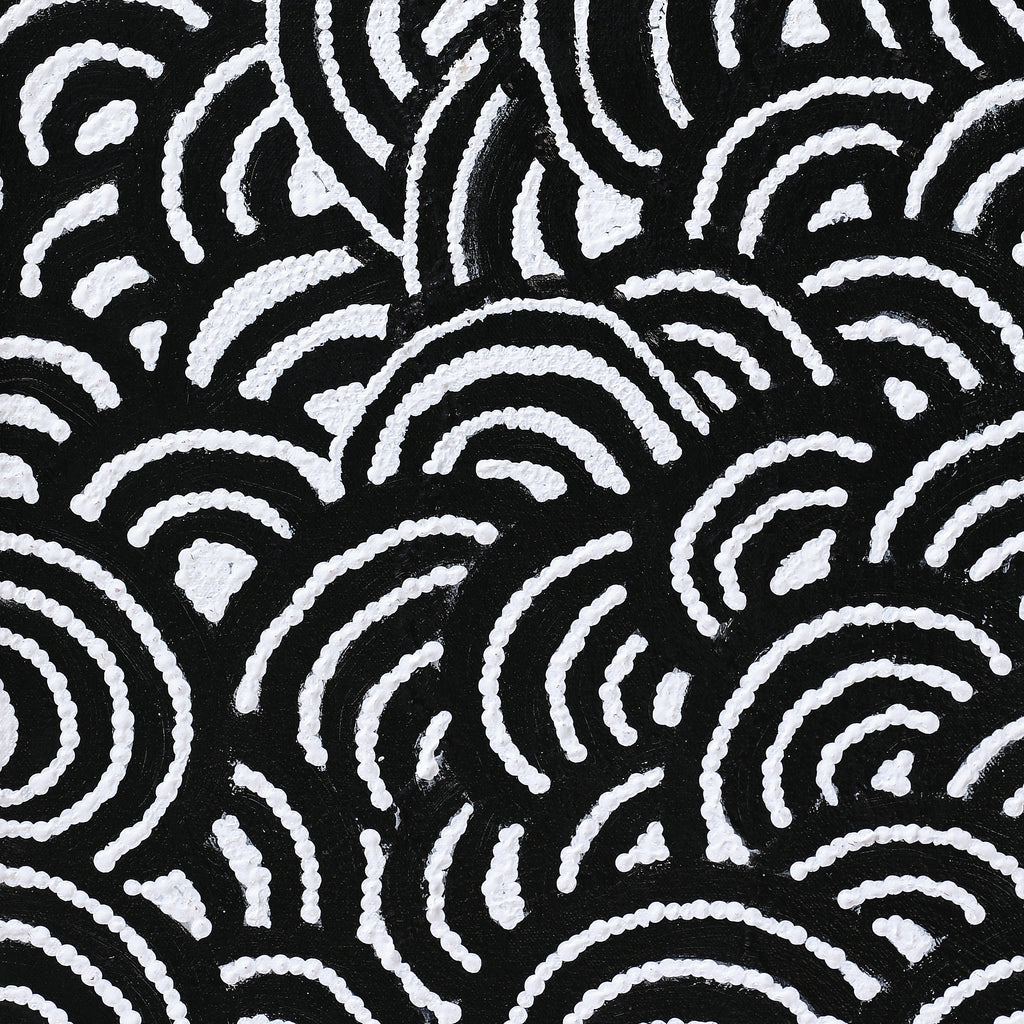 Aboriginal Artwork by Andrea Nungarrayi Wilson, Lukarrara Jukurrpa, 61x30cm