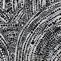 Aboriginal Artwork by Andrea Napanangka Tasman, Ngapa Jukurrpa (Water Dreaming) - Mikanji, 30x30cm