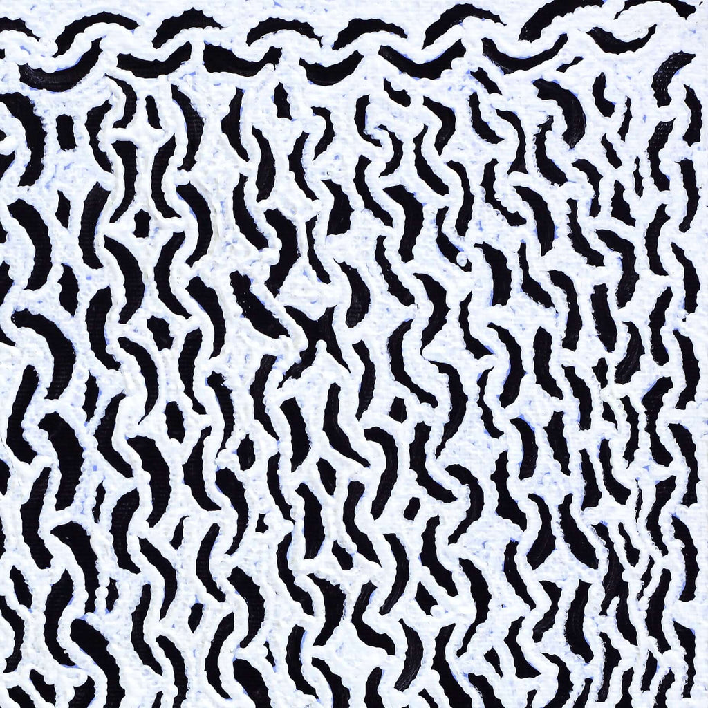 Aboriginal Artwork by Andrea Nungarrayi Wilson, Lukarrara Jukurrpa, 30x30cm