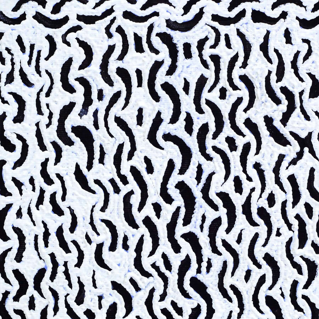 Aboriginal Artwork by Andrea Nungarrayi Wilson, Lukarrara Jukurrpa, 30x30cm