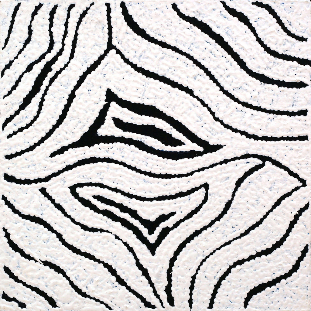 Aboriginal Artwork by Andrea Nungarrayi Wilson, Yurrampi Jukurrpa (Honey Ant Dreaming), 30x30cm