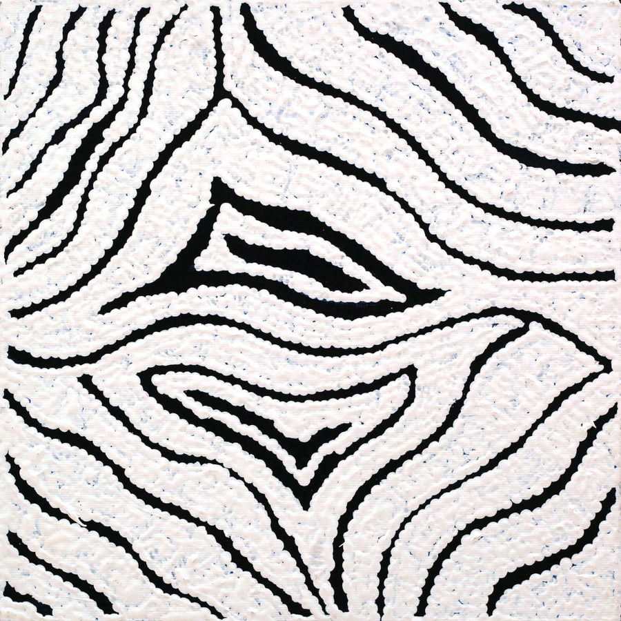 Aboriginal Artwork by Andrea Nungarrayi Wilson, Yurrampi Jukurrpa (Honey Ant Dreaming), 30x30cm