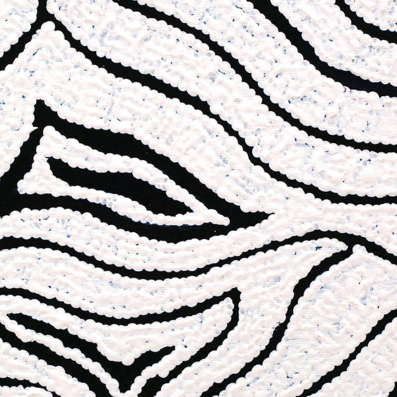 Aboriginal Artwork by Andrea Nungarrayi Wilson, Yurrampi Jukurrpa (Honey Ant Dreaming), 30x30cm