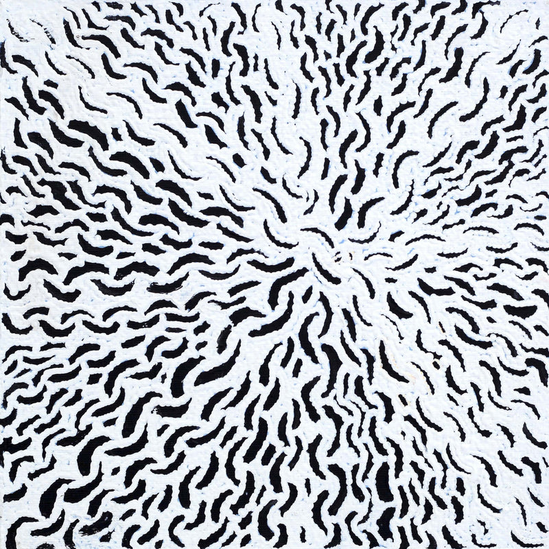 Aboriginal Artwork by Andrea Nungarrayi Wilson, Lukarrara Jukurrpa, 30x30cm
